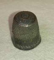 lot 126 image: Antique Sterling Silver Thimble. Tested