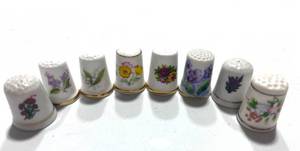 lot 170 image: 10 Misc. Flower Thimbles