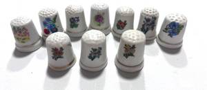 lot 134 image: 6 Butterfly Thimbles