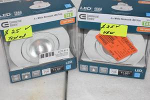 lot 11 image: 4 inch White Recessed LED Trim