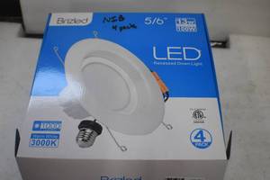 lot 24 image: 4 pack 5-6 LED Recessed Down Light