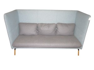 lot 2 image: Blue Commercial Sofa