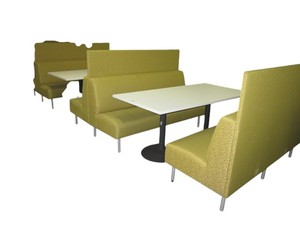 lot 7 image: 3 Booth & Table Sets