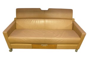 lot 16 image: Convertible Sofa Bed on Wheels