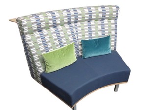 lot 23 image: Curved Guest Seating with back rail