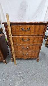 French Provincial Style Dresser, 4 Drawer High Dresser