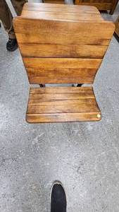lot 9 image: Vintage Wood School Desk