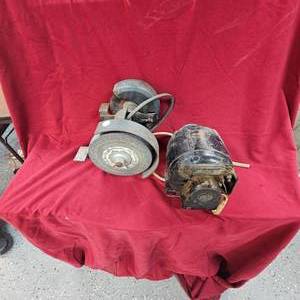 lot 50 image: General Brand Bench Grinder and 110v motor