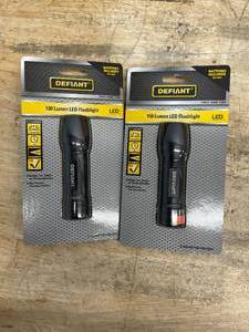 lot 88 image: Lot of 2 - Defiant 150 Lumen LED Flashlight