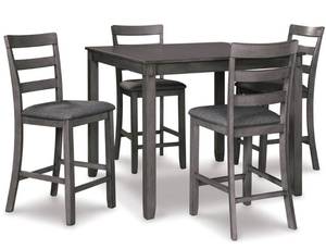 lot 97 image: Bridson Counter Height Dining Table and 4 Bar Stools
