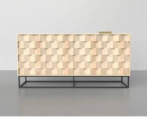 lot 44 image: CABINET hexagonal shape pattern (incomplete)