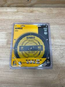 lot 63 image: DEWALT Precision Trim Coated Thin Kerf 10 in. 80-Teeth ATB Fine Crosscut 0902256