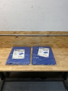lot 120 image: The Great Dane Tool Company Multi-Purpose Poly Tarp, Heavy Blue Poly Tarp lot of 2