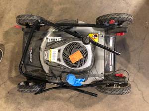 lot 54 image: Murray 21 in. 140 cc Briggs and Stratton Walk Behind Gas Push Lawn Mower with Height Adjustment and Prime N Pull Start For Parts Customer Returns See Pictures