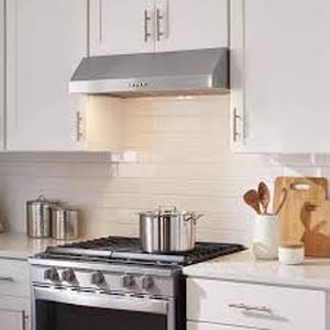 lot 5 image: Vissani Sarela 30 in. W x 7 in. H 500CFM Convertible Under Cabinet Range Hood in Stainless Steel with LED Lights and Filter  Customer Returns See Pictures