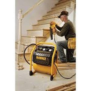 lot 10 image: DEWALT 2.5 Gal. Portable Electric Heavy Duty 200 PSI Quiet Air Compressor    Customer Returns See Pictures