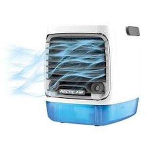 lot 28 image: Lot of ARCTIC AIR Turbo Chill Desktop Evaporative Space Cooler with LED Nightlight   Customer Returns See Pictures