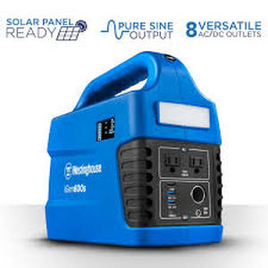 lot 66 image: Westinghouse 1200-Watt Pure Sine Wave Lithium-Ion Portable Power Inverter, LED Display & Flashlight No Charger  Customer Returns See Pictures