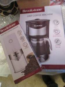 lot 24 image: Brookstone 10-cup drip coffee maker...