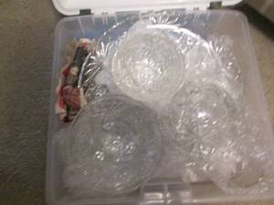 lot 46 image: Lot of Vintage Prescott glass plate...