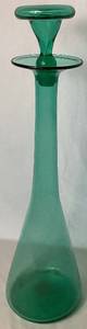 lot 23 image: MCM Blenko Wayne Husted 561 Sea Green Glass Decanter 22H x 6W