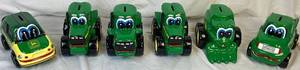 lot 153 image: Enesco Vintage John Deere Ceramic Coin Banks - Set of Six