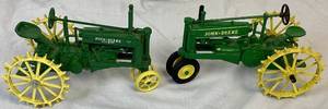 lot 155 image: 116 Pair of ERTL John Deere Die Cast Tractors Model A and Model GP (50th Anniv. Celebration -Series IV)