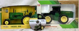 lot 158 image: 132 ERTL Battery Operated 4 Wheel Drive Tractor Stock #5582 and 116 1947 Model BW ERTL #45300