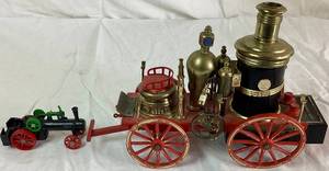 lot 69 image: Vintage Mississippi 1869 Antique Fire Engine Transistor Radio WACO Japan and 164 Case Steam Engine First Edition Tractor