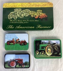 lot 110 image: Collection of 4 Boxed Knife Sets Representing the American Farmer