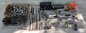lot 179 image: Colossal Collection of Standard Sockets of Various Sizes, Ratchets, Torque Wrench, Extenders, Hex Bits and Breaker Bar