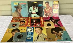lot 223 image: Collection of Elvis Presley Albums and 45s