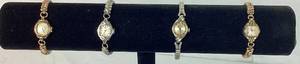 lot 257 image: Four Vintage Ladies Watches - Bulova, Elgin, Enzo 17 Jewels and Buren