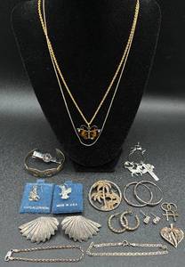 lot 215 image: Sterling Silver .925 Jewelry Bundle - total weight 3.005oz85.19g