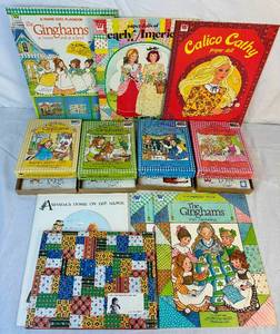 lot 112 image: Collection of Vintage Paper Dolls Includes The Ginghams Paper Dolls Play Sets and Books - 11 Pieces Total
