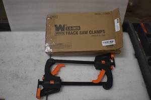 lot 2 image: WEN CT992F 7.5-Inch Quick Release Track Saw Clamps, Two Pack