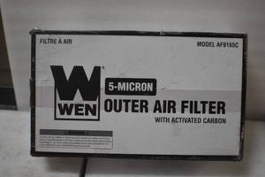 lot 12 image: WEN AF9165C 5-Micron Activated Carbon Outer Air Filter for Allergen and Odor Removal, Two Pack (for 400 CFM Air Filtration Systems)