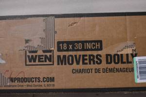 lot 73 image: WEN 721830 1320-Pound Capacity 18-by-30-Inch Hardwood Movers Dolly, 2-Pack