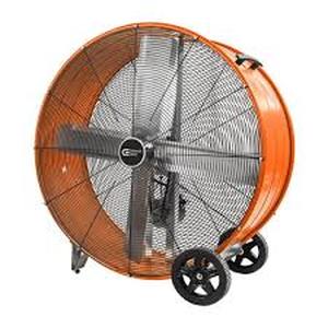 lot 13 image: Commercial Electric 42 in. Heavy Duty 2-Speed Belt Drive Drum Fan    Customer Returns See Pictures