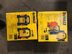 lot 56 image: Lot of DEWALT Portable Power 2000 Peak Amp Jump Starter wDigital Compressor Customer Returns See Pictures