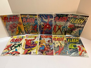 lot 11 image: &nbspVintage THE FLASH DC Comics Lot (10 Issues, Silver &amp Bronze Age) - Vandal Savage, Green Lantern, Weather Wizard All comic books are bagged and boarded.