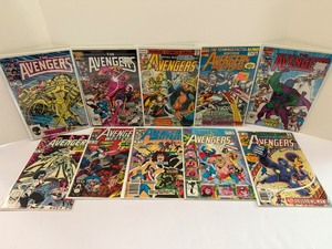 lot 47 image: Huge Lot of 10 Marvel The Avengers &amp West Coast Comics - Key Issues 1st Nebula, Kang, Terminus, Absorbing Man. &nbspAll comic books are bagged and boarded.
