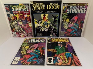 lot 132 image: Vintage Doctor Strange Comic Book Lot (5 Comics) Triumph &amp Torment GN, Sorcerer Supreme #55, Vol 2 #57, #65. All comic books are bagged and boarded.