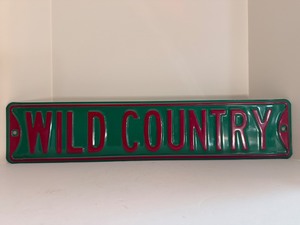 lot 228 image: &nbsp Minnesota Wild Wild Country Embossed Metal Street Sign - NHL Hockey Fan Cave Decor