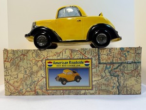 RARE Vintage 1993 Fitz &amp; Floyd "American Roadside" Studebaker Roadster Hot Rod Cookie Jar NIB