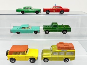 lot 95 image: Rare Vintage Die-Cast Car Collection 6 Iconic 1960s-1970s Matchbox Superfast &amp Corgi Models (Land Rover, Opel Diplomat, Ford Pickup, Sedans)