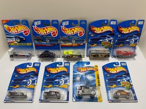 lot 56 image: Vintage Hot Wheels Lot of 9 Cars - NIP (New in Package) - 1990s &amp 2000s Era