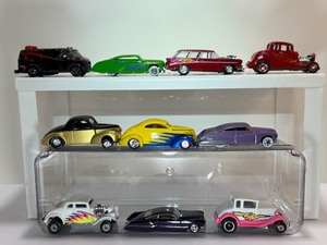 lot 33 image: Hot Wheels Collector Lot 10 Custom Diecast Hot Rods, Lowriders, and Classic Coupes (Swoop Coupe, Mercohaulic)