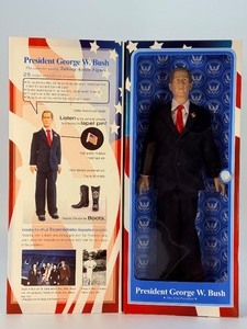 lot 230 image: RARE 2003 Toypresidents George W. Bush 12 Talking Action Figure NEW IN BOX