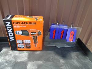lot 118 image: Woken variable heat gun. New in box. As shown.
